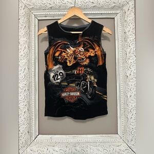 Y2K Harley-Davidson All Over Print Tank Top! Hard to find! Size S/M. ❣️